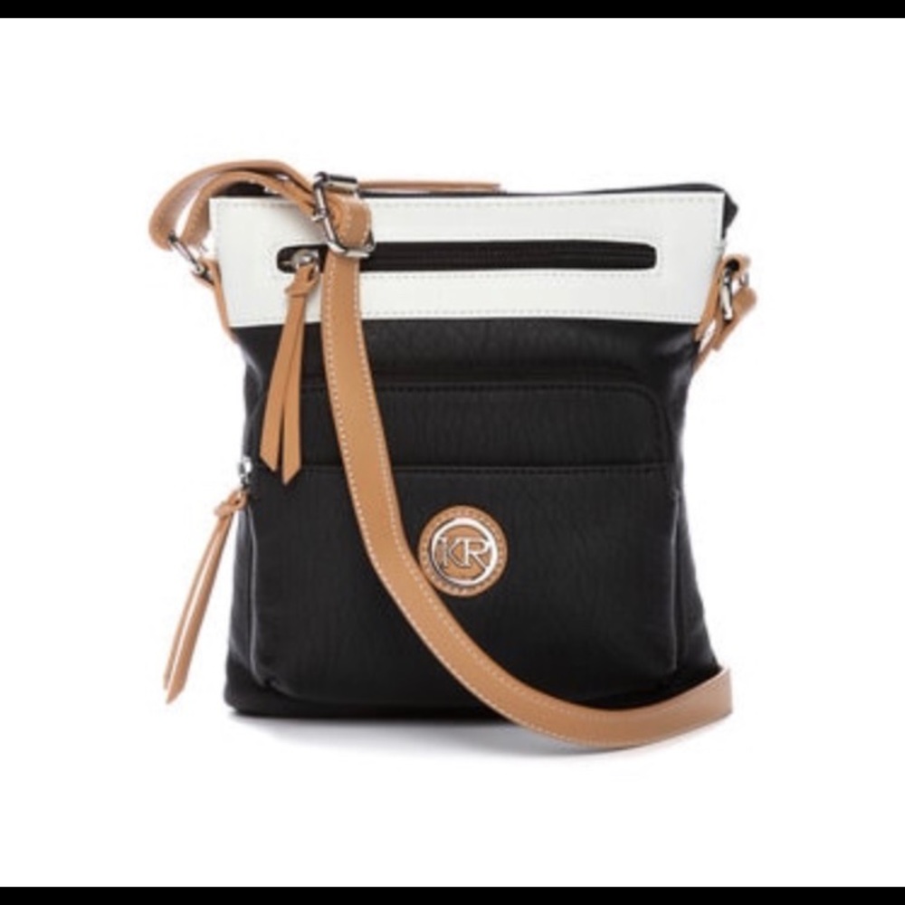 Kim Rogers Black/White 2 Tone Crossbody